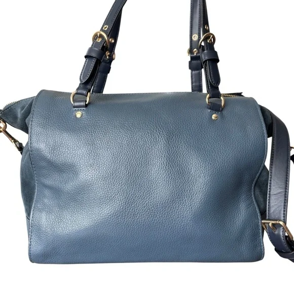 Coach Kleo Denim Leather Carryall Bag - Picture 2 of 15